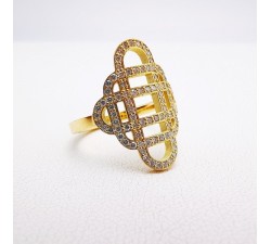 Bague "Monaco" Diamants Or Jaune 750 - 18 carats