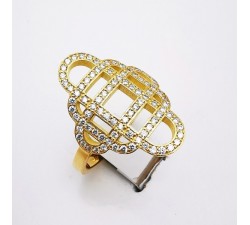 Bague "Monaco" Diamants Or Jaune 750 - 18 carats