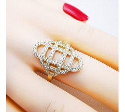 Bague "Monaco" Diamants Or Jaune 750 - 18 carats