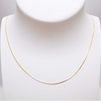 Chaîne 40 cm Or Jaune 750 - 18 carats Maille forçat 1.55 grammes