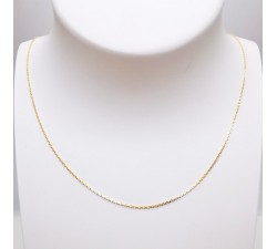 Chaîne 40 cm Or Jaune 750 - 18 carats Maille forçat