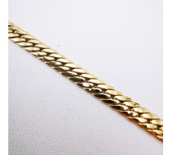 Bracelet Maille Anglaise Or Jaune 750 - 18 carats (Bijou d'Occasion)