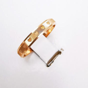 Alliance "Print Coeurs" 3 mm Or Rose 750 - 18 carats