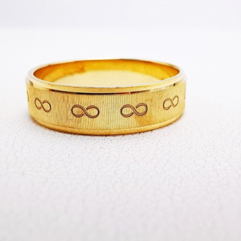 Alliance "Print Infini" 5 mm Or Jaune 750 - 18 carats