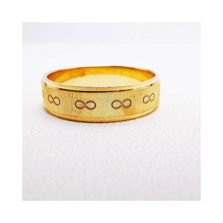Alliance "Print Infini" 5 mm Or Jaune 750 - 18 carats