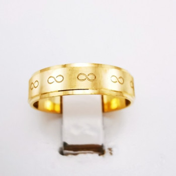 Alliance "Print Infini" 5 mm Or Jaune 750 - 18 carats