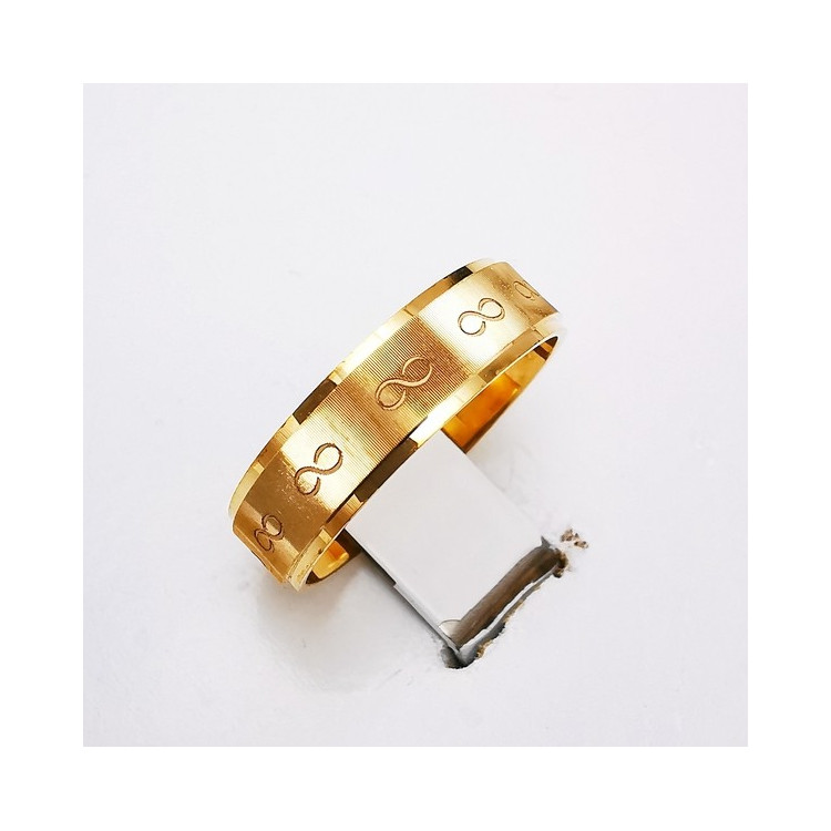 Alliance "Print Infini" 5 mm Or Jaune 750 - 18 carats