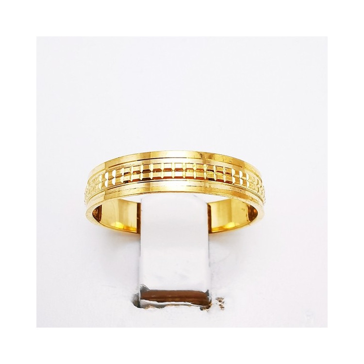 Alliance "Mosaïque" Or Jaune 750 - 18 carats