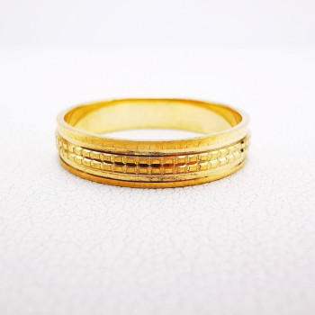 Alliance "Mosaïque" Or Jaune 750 - 18 carats