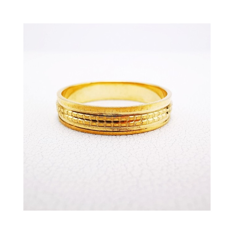 Alliance "Mosaïque" Or Jaune 750 - 18 carats