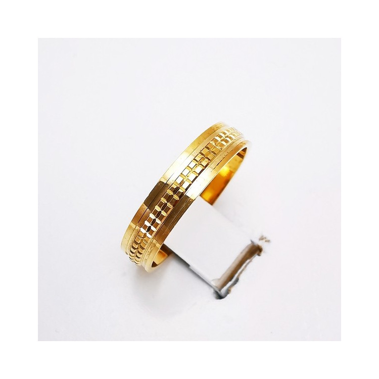 Alliance "Mosaïque" Or Jaune 750 - 18 carats