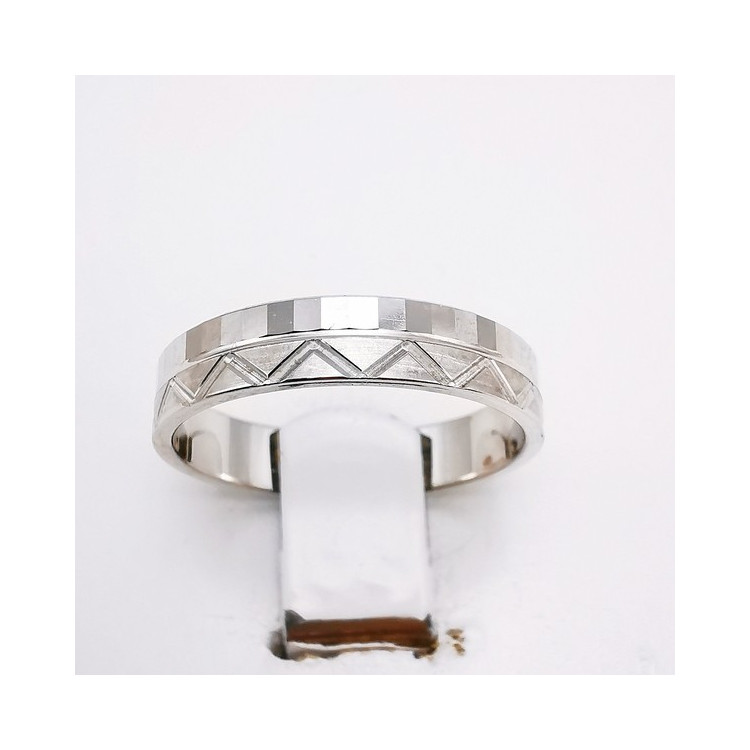 Alliance "Pyrénées" Or Blanc 750 - 18 carats