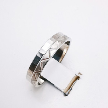 Alliance "Pyrénées" Or Blanc 750 - 18 carats