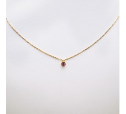 Collier "Emotion" Saphir Rose Or Jaune 750 - 18 carats