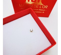 Boucle d'oreille Puce Diamant 0.07ct Or Jaune 750 - 18 carats (Bijou Occasion)