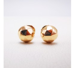 Boucles d'Oreilles Puces Or Jaune 750 - 18 carats (Bijou Occasion)