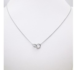 Collier "You and Me" Diamants Or blanc 750 - 18 carats