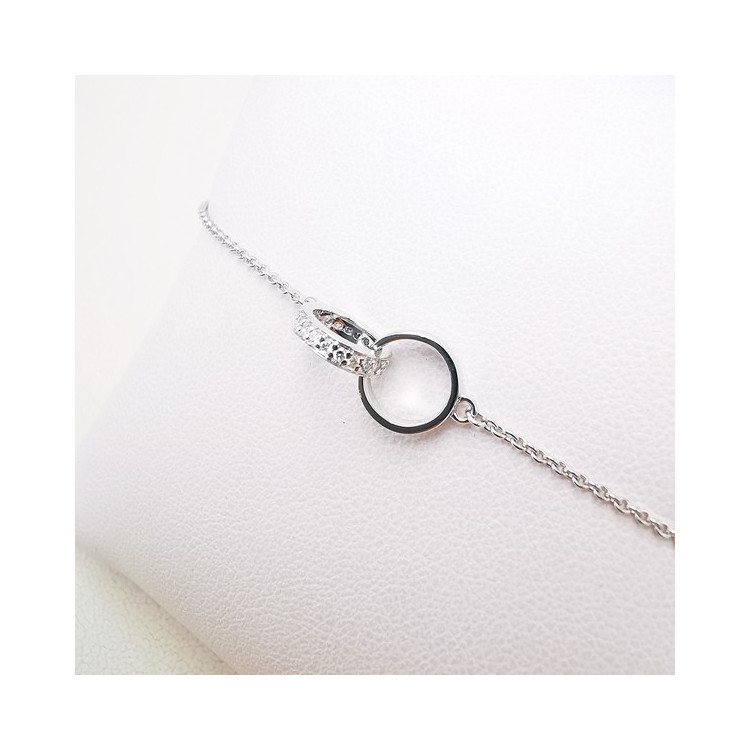 Bracelet "You and Me" Diamants Or Blanc 750 - 18 carats