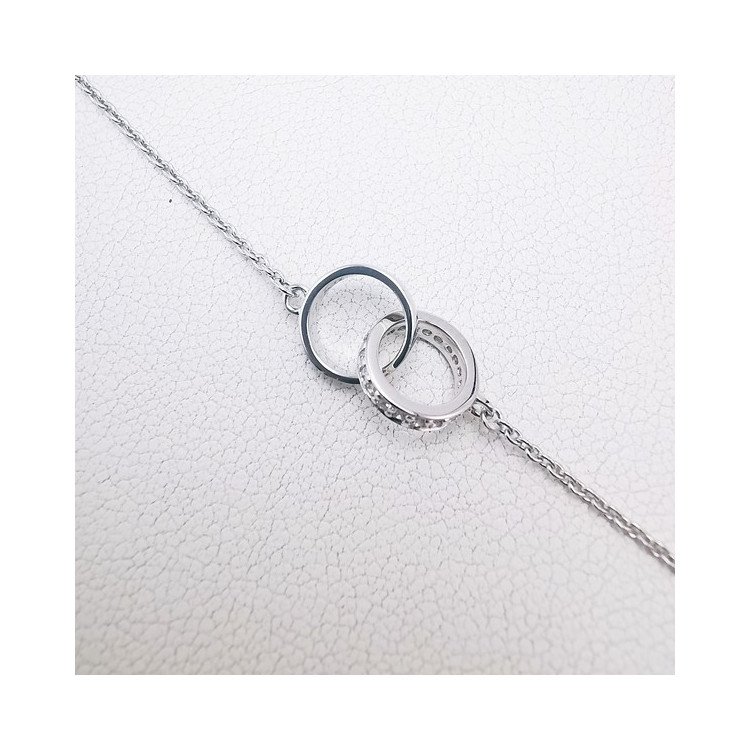 Bracelet "You and Me" Diamants Or Blanc 750 - 18 carats