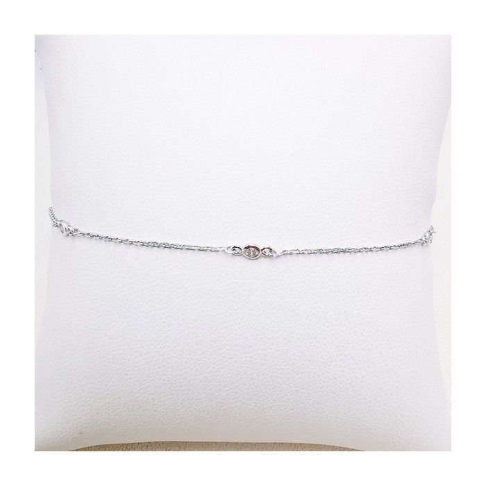 Bracelet Diamants Or Blanc 750 - 18 carats