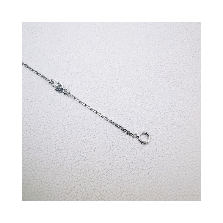 Bracelet Diamants Or Blanc 750 - 18 carats