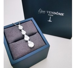 Collier Diamants Ligne Vendôme Or Blanc 750 - 18 carats