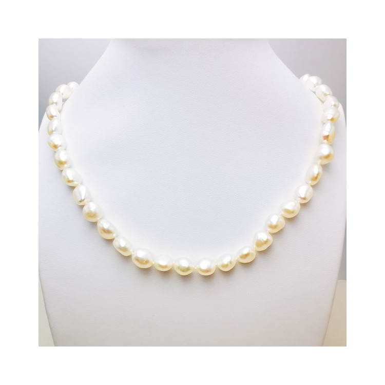 Collier de perles d'eau douce baroques Or Jaune 750 - 18 carats
