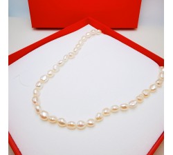 Collier de perles d'eau douce baroques Or Jaune 750 - 18 carats