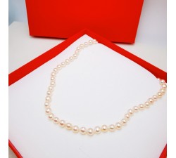 Collier de Perles de Culture d'eau douce Or Jaune 750 - 18 carats