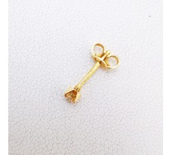 Mono Boucle d'oreille Puce Diamant 0.06 ct Or Jaune 750 - 18 carats (Bijou Occasion)