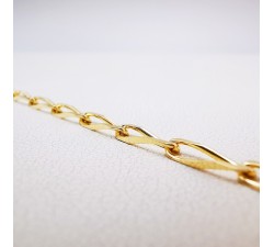 Bracelet Maille Cheval 3 mm Or Jaune 750 - 18 carats