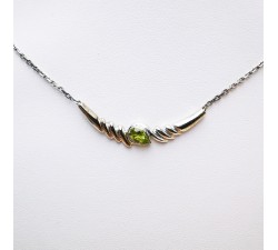 Collier Peridot Argent
