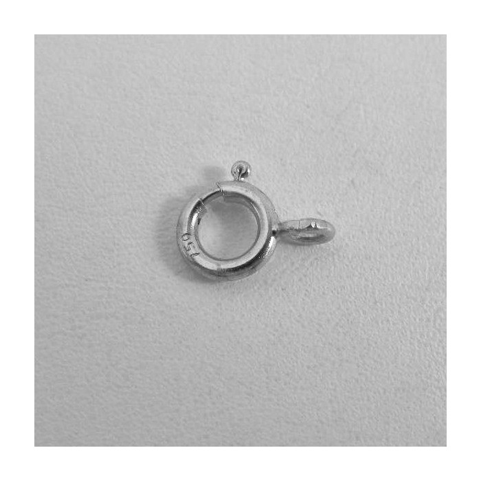 Anneau Ressort 7 mm Or Blanc