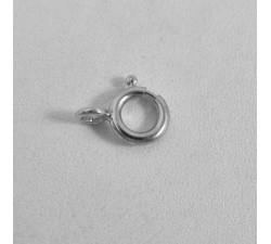 Anneau Ressort 7 mm Or Blanc