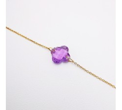 Bracelet Améthyste Or Jaune750 - 18 carats