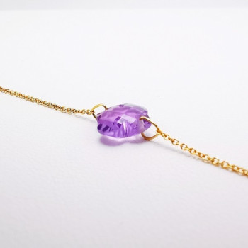 Bracelet Améthyste Or Jaune750 - 18 carats