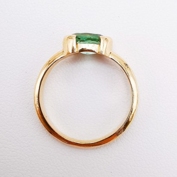 Bague "Cocon Précieux" Tourmaline verte Or Rose 750 - 18 carats