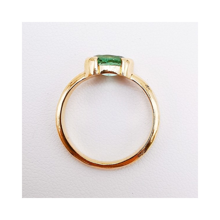 Bague "Cocon Précieux" Tourmaline verte Or Rose 750 - 18 carats