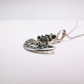 Collier "Féminessence" Or blanc 750 - 18 carats