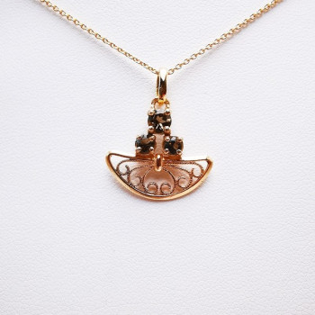 Collier "Féminessence" Or rose 750 - 18 carats