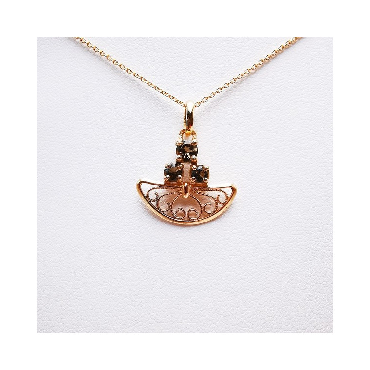 Collier "Féminessence" Or rose 750 - 18 carats