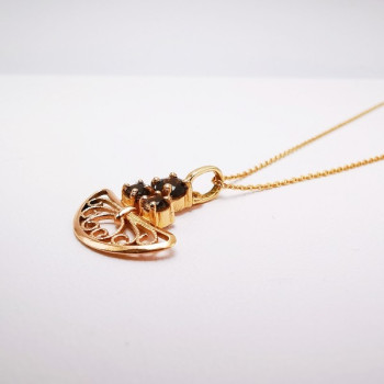 Collier "Féminessence" Or rose 750 - 18 carats