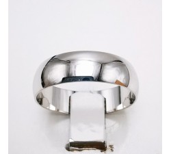 Alliance Rivoli 6 mm Or blanc 750 - 18 carats Demi Jonc