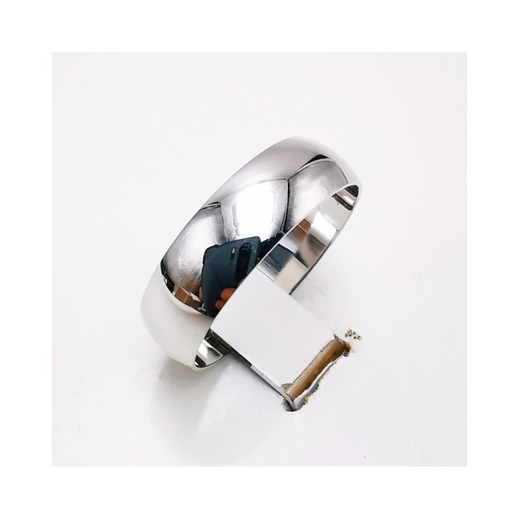 Alliance Rivoli 6 mm Or Blanc 750 - 18 carats Demi Jonc