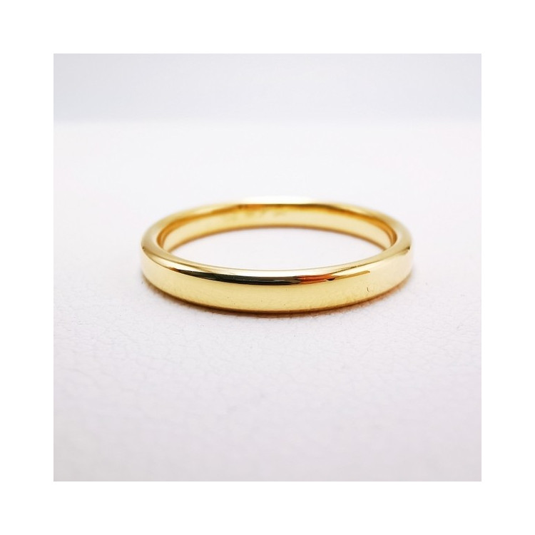 Alliance Rivoli 2.5 mm confort Or Jaune 750 - 18 carats (demi jonc)
