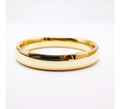 Alliance Rivoli 4 mm confort Or Jaune 750 - 18 carats (demi jonc)