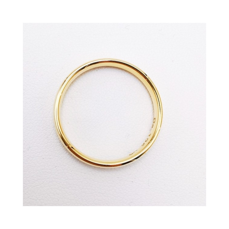 Alliance Rivoli 4 mm confort Or Jaune 750 - 18 carats (demi jonc)