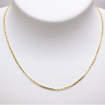 Chaîne 40 cm Or Jaune 750 - 18 carats Maille Forçat 4.35 grammes