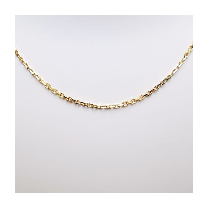 Chaîne 40 cm Or Jaune 750 - 18 carats Maille Forçat 4.35 grammes