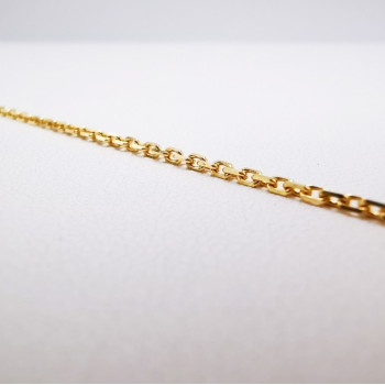 Chaîne 40 cm Or Jaune 750 - 18 carats Maille Forçat 4.35 grammes